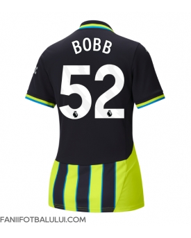 Manchester City Oscar Bobb #52 Tricou Fotbal Replică 2024-25 Femei Deplasare